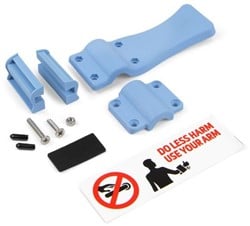 DEUROPENER COVID "HANDSFREE" EMUCA CE high density kunststof*diverse bevestigingen*