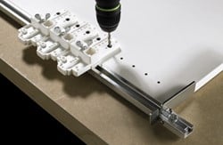 AANSLAGRAIL BOORMAL HETTICH CE voor exakta*rail+2 aanslagen