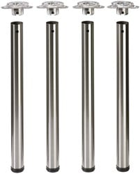 TAFELPOTEN STAAL HETTICH CE zwart mat*sys32*set 4 stuks*