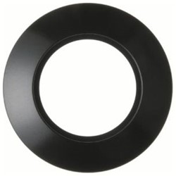 AFDEKRAAM Serie 1930 BERKER CE kunststof zwart*R9005*rond*IP20