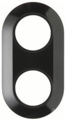 AFDEKRAAM Serie 1930 BERKER CE kunststof zwart*R9005*rond*IP20