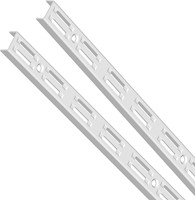 WANDRAIL DUBBEL  ELEMENT CE wit Ral9003*voor dragers sys32*