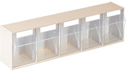VOORRAADBAK PROFI 5V STALA CE PS*kunststof beige*kantelbaar*