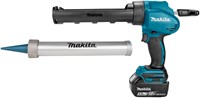 LIJM-/KITPISTOOL   18V MAKITA CE 1x accu 5,0Ah*215/600ml*in koffer*