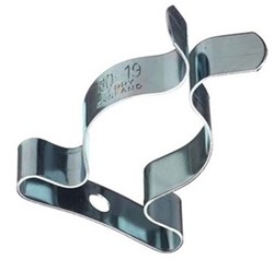 GEREEDSCHAPKLEM DUBBEL GEBUVOLCO CE staal verzinkt*gat ø2,4mm*VE=zakje 25stuks