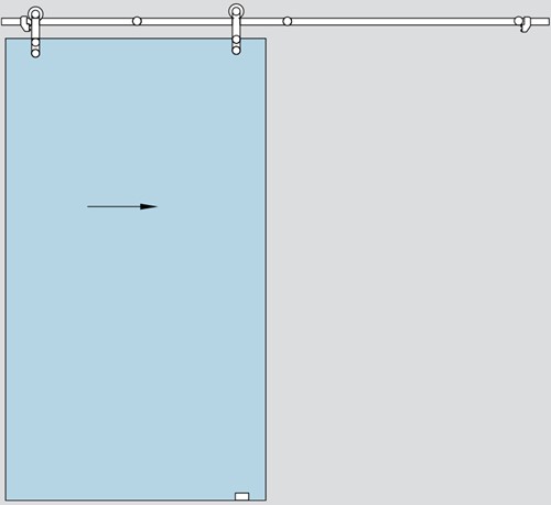 SCHUIFDEURBESLAG RVS DORMA CE manet compact*verzonken*-2