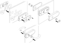 GLASDEURSLOT VENEZIA HERMAT CE rvs mat geborsteld*magneetschoot*-3