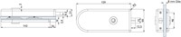 GLASDEURSLOT VENEZIA HERMAT CE rvs mat geborsteld*magneetschoot*-2