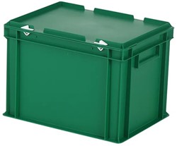 STAPELBAK SOLID-LINE PP EURONORM CE *bodem/wanden gesloten*met deksel*
