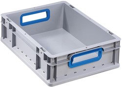 STAPELBOX EUROMODEL PROFIPLUS CE heavy duty *PP*met open handgrepen*