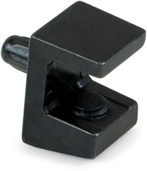 GLASPLAATDRAGER model EVO EMUCA CE zamac zwart*boren ø5mm*18,5x13,2mm