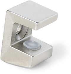 GLASPLAATDRAGER model EVO EMUCA CE zamac vernikkeld*opschroef*18,5x13,2mm