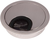 KABELDOORVOER ROND MEFF CE metaal met borstel*ø 90x2,0mm*