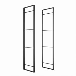 FRAMES voor WANDMEUBEL LADER EMUCA CE staal zwart gecoat*incl.bevestiging*z/planken*