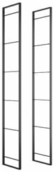 FRAMES voor WANDMEUBEL LADER EMUCA CE staal zwart gecoat*incl.bevestiging*z/planken*