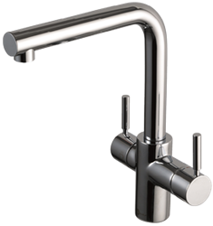 HEETWATERKRAAN   INSINKERATOR® CE geborsteld staal*temp.instelbaar 88°-98°