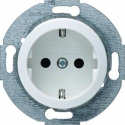 WANDCONTACTDOOS Serie 1930 BERKER CE kunststof wit   *Ral9010*rond*inbouw*IP20