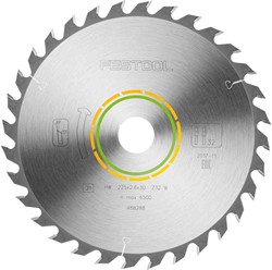 CIRKELZAAGBLAD HOUT  FESTOOL CE voor tafelzaag CS70*universal getand*