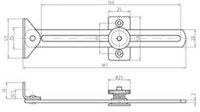 MEUBELSCHAAR RECHT R/L S&B CE messing chroom gepolijst*m/veer*-2