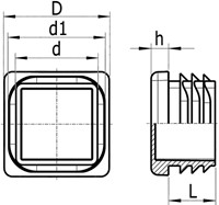 INSTEEKDOP VIERKANT PE MEFF CE polyethyleen*wanddikte 1,0-2,0mm-3