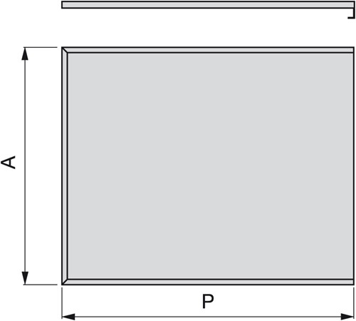 GRONDPLAAT PROTECTOR D16 EMUCA CE aluminium*voor keukenmachines*KB600-2