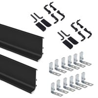 GREEPPROFIELEN GOLA-E (L) EMUCA CE aluminium zwart*infrees*H57x24mm*