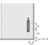 FRONTLADE COMPLEET HETTICH CE B446xD476xH205mm*(429x428mm)-2