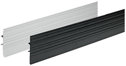 AFDEKPROFIEL HANGRAAM HETTICH CE kunststof zwart*voor systema Top 2000