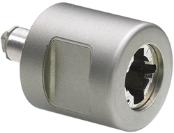 CYLINDERDRAAIGREEP P2000 HETTICH CE mat vernikkeld*Prestige 2000*z/cylinder*