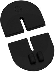 GLASRUBBER AMARENTIA G-FITTINGS CE rubber zwart*2 stuks per glasklem nodig