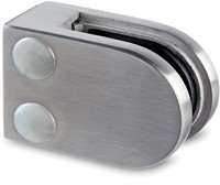 GLASKLEM model AMARENTIA G-FITTINGS CE Rvs Aisi304 Rvs design*plat  *zonder rubbers*