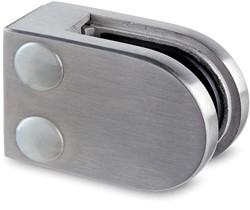 GLASKLEM model AMARENTIA G-FITTINGS CE Rvs Aisi304 Rvs design*plat  *zonder rubbers*