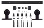 SCHUIFDEURSET BARNDOOR SEVROLL CE staal zwart gecoat*opschroef*max.100kg
