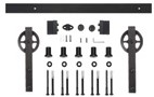 SCHUIFDEURSET BARNDOOR SEVROLL CE staal zwart gecoat*aanschroef*max.100kg*