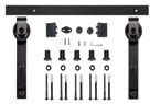 SCHUIFDEURSET BARNDOOR SEVROLL CE staal zwart gecoat*aanschroef*max.100kg*