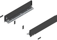 ZIJWANDEN LEGRABOX HM BLUM CE staal carbonzwart mat*pure set*R/L*