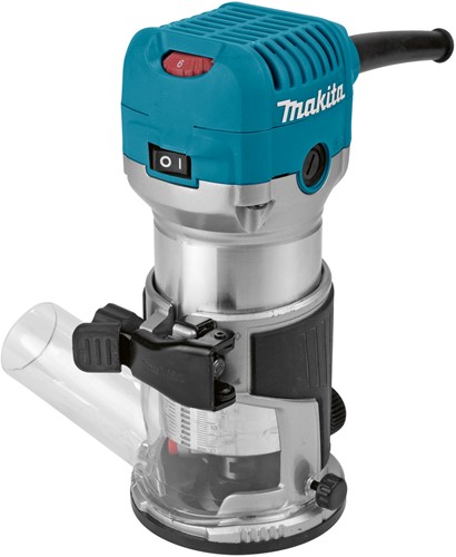 KANTEN-BOVENFREESMACHINE MAKITA CE compleet met diverse hulpstukken*M-box*-2