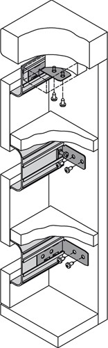 BEVESTIGINGSHOEK C/L SCHÜCO CE aluminium*voor C & L greeplijsten*-3