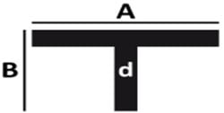 T-PROFIEL STAAL  S235JR ZWART WG warmgewalst*op maat*lengte 6200mm