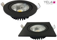 INBOUWSPOT DOWNLIGHT  YELA CE zwart gecoat*3000K*inclusief driver*-3