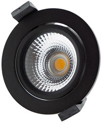 INBOUWSPOT DOWNLIGHT  YELA CE zwart gecoat*3000K*inclusief driver*