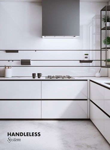 GREEPPROFIEL GOLA L LED   MEFF CE zilver geanodiseerd*Lengte 3500mm-3